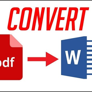 Cách chuyển file pdf sang word trên máy tính miễn phí không cần tải
